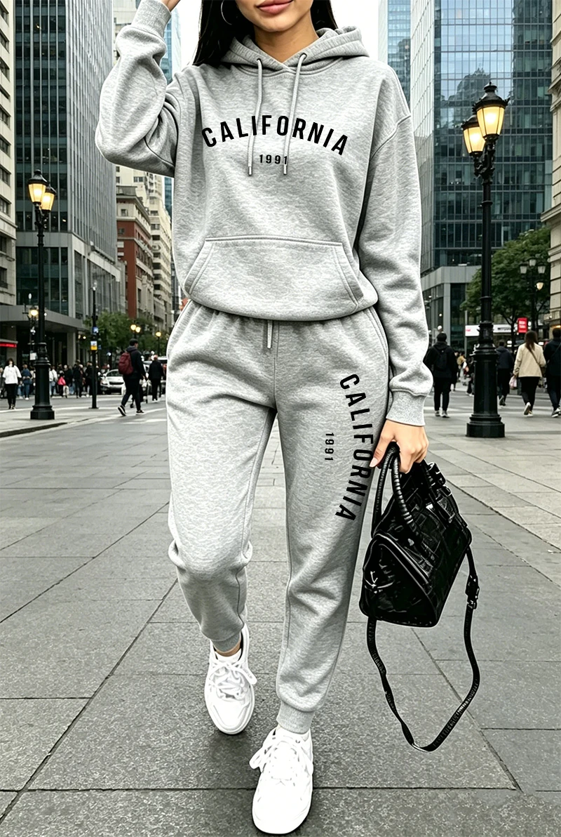 Winter Clothing Women'S - 핫세일 여성 트레이닝복 프린팅 캐주얼 후드티