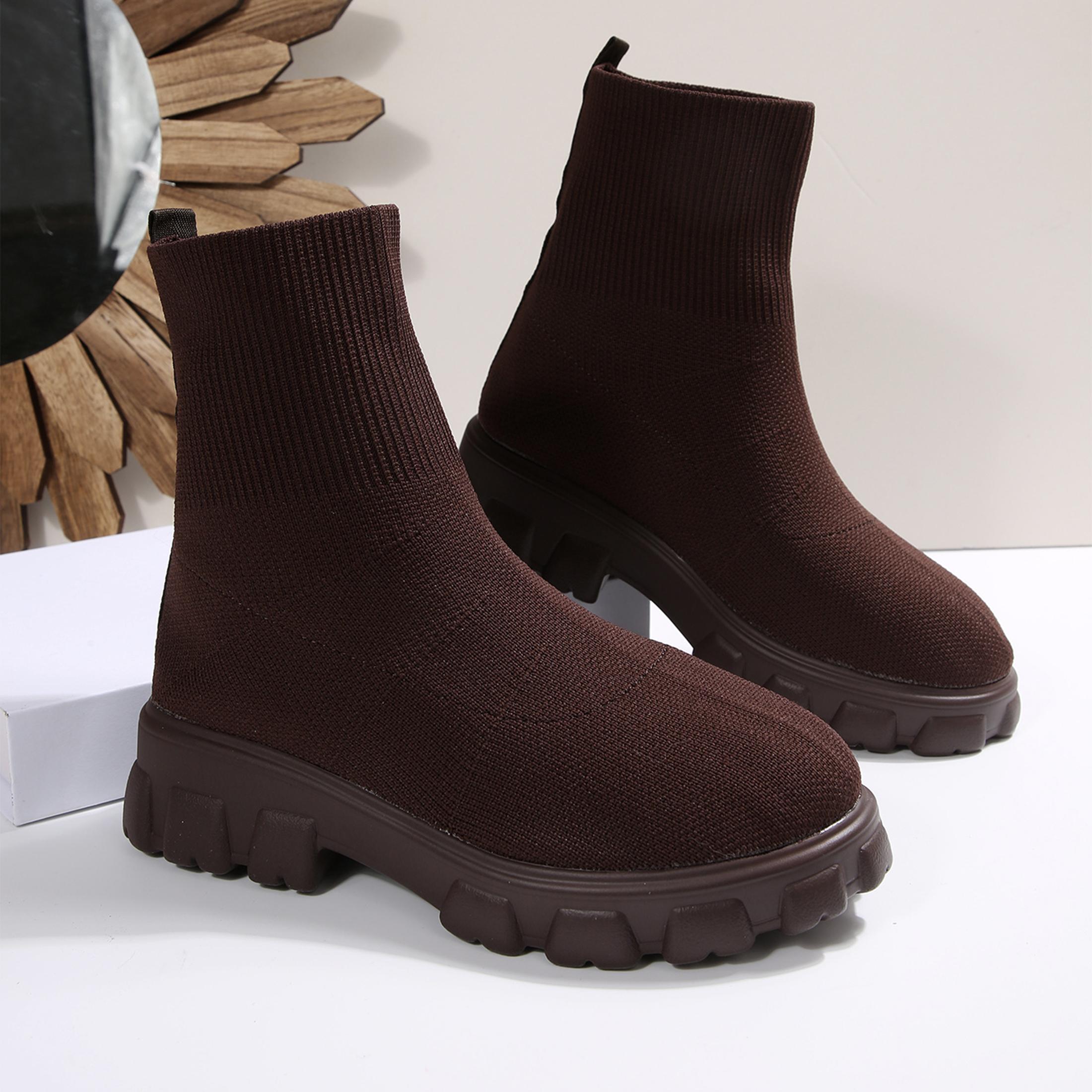 Winter Clothing Women'S - 여성용 발목 부츠, 편안한 라운드 토