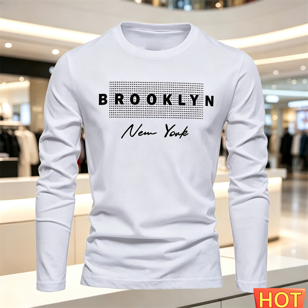 Winter Clothing For Men - 코튼 컴포트 남성 캐주얼 긴팔 티셔츠