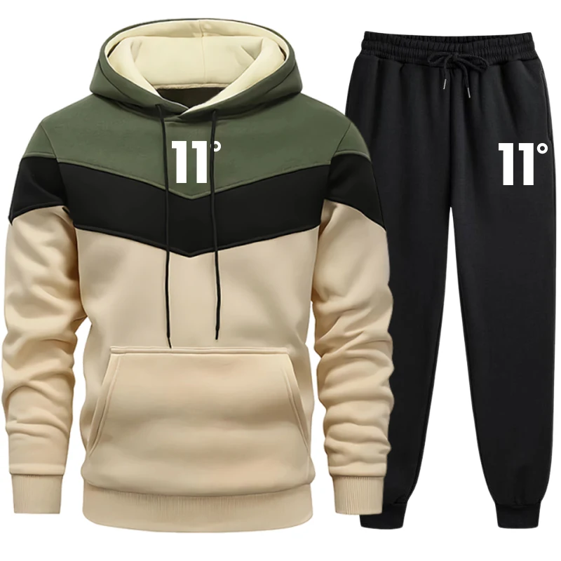 Winter Clothing For Men - 새로운 남성 운동복 캐주얼 삼색 스플라이스