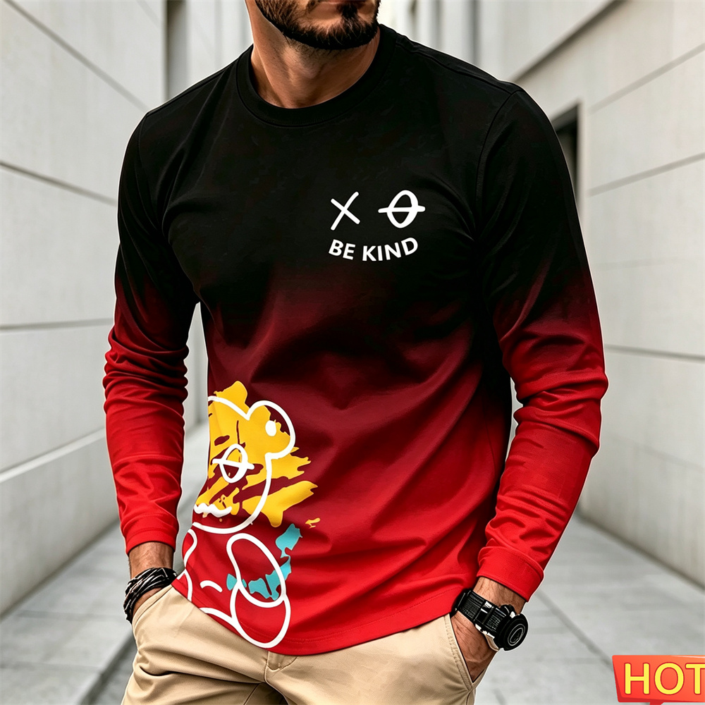 Winter Clothing For Men - 남성 가을 겨울 캐주얼 긴팔 티셔츠