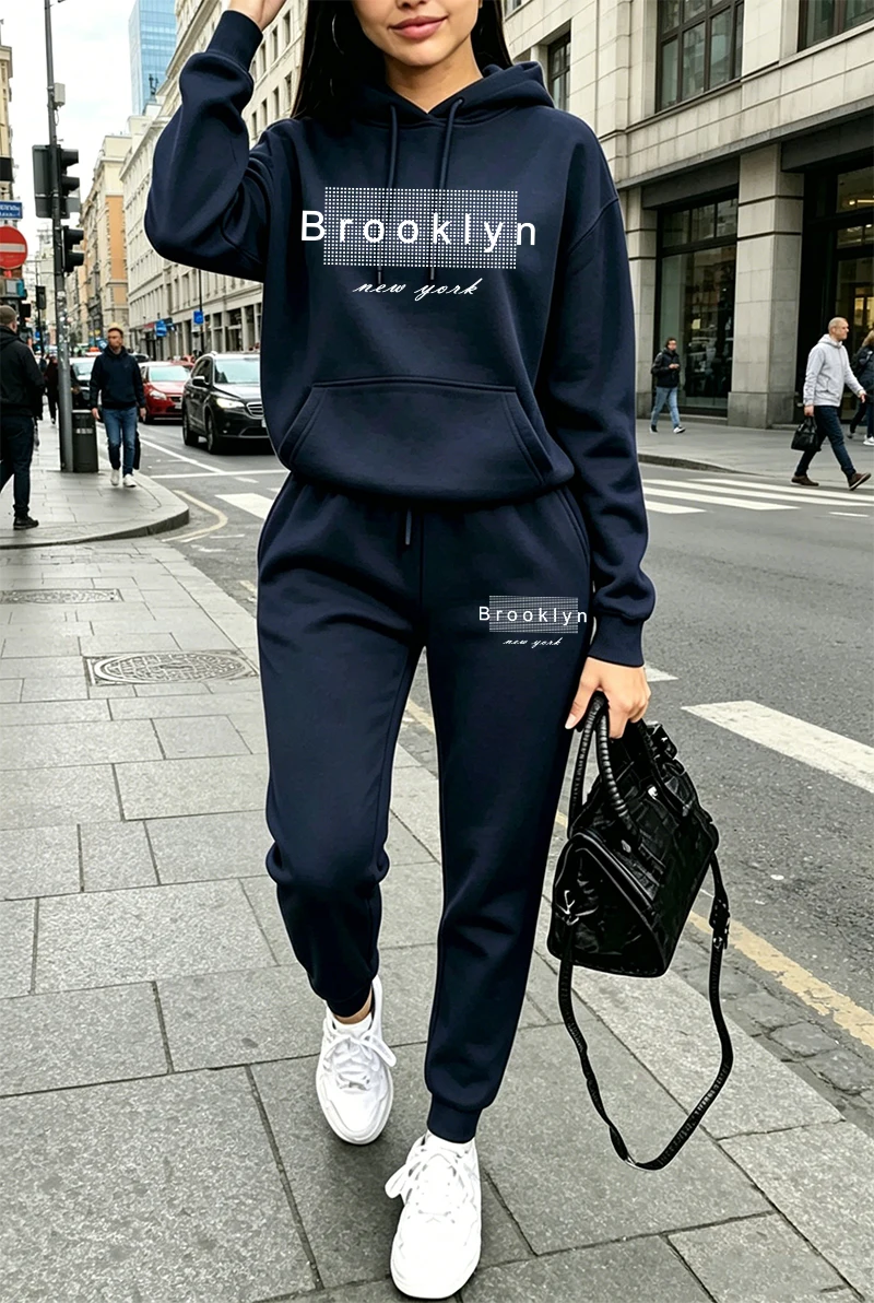 Winter Clothing Women'S - 여성 트레이닝복 프린팅 캐주얼 후드티 스웨트셔츠