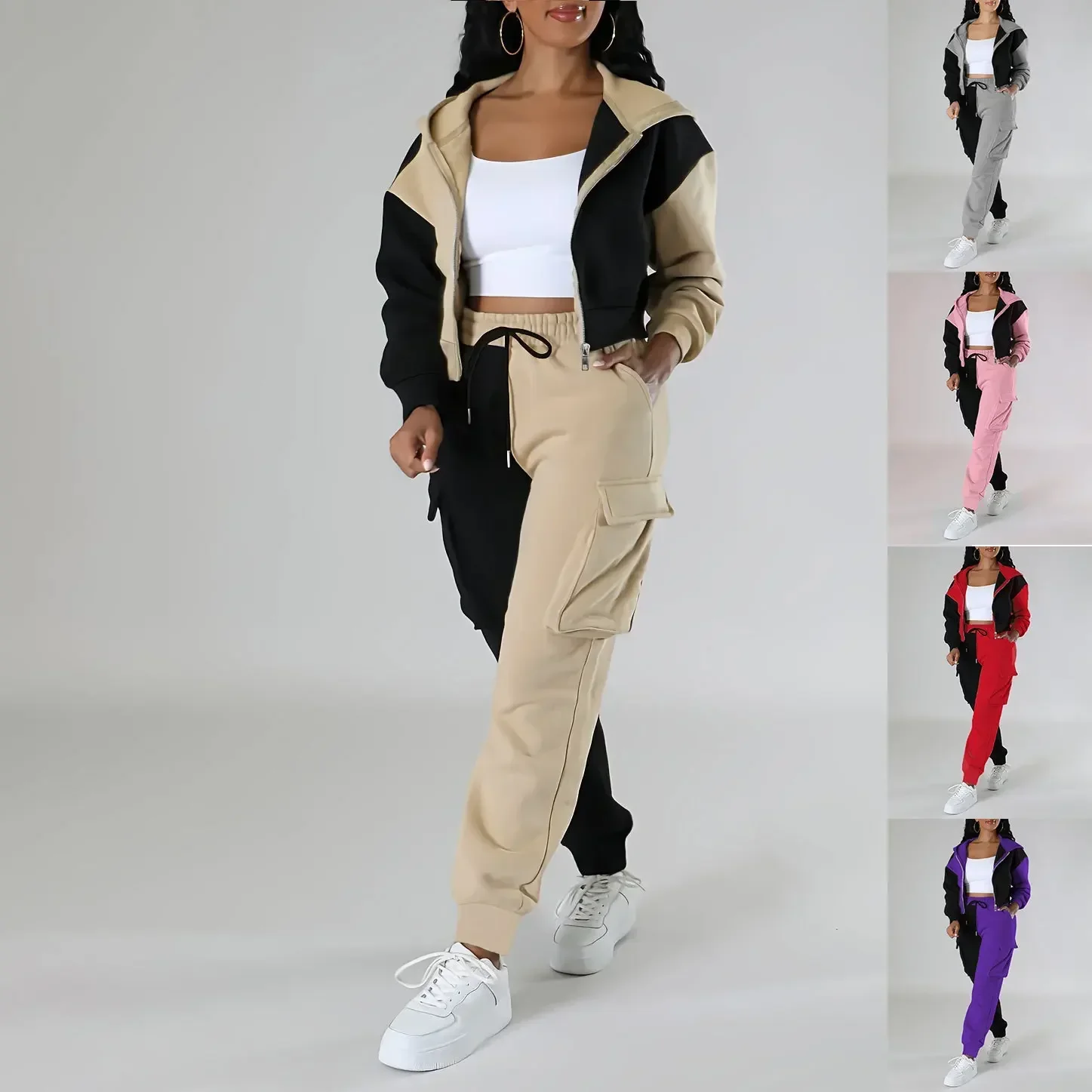Winter Clothing Sales - 여성 느슨한 가을 겨울 두 조각
