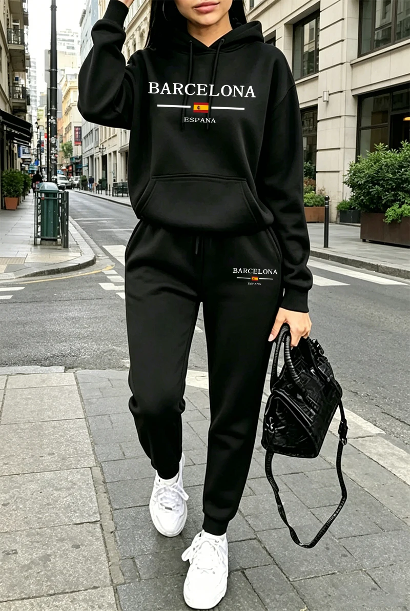 Winter Clothing Women'S - 여성 패션 트레이닝복 프린팅 캐주얼 후드티