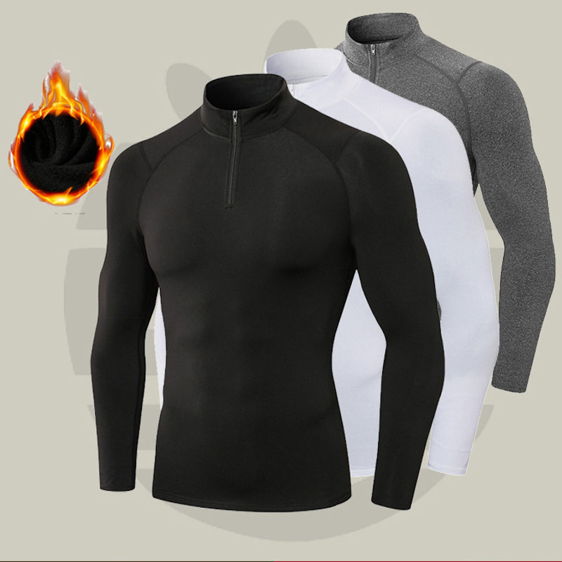 남성용 보온 압박 셔츠 긴팔 플리스 안감 빠른 건조 탑 - Thermal Base Layer 리뷰 및 가격