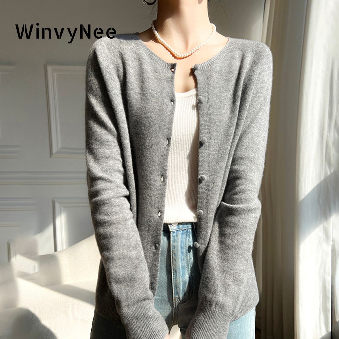 WinvyNee 2024 여성용 울 가디건 니트 스웨터 - Wool Blend Coat 리뷰 및 가격