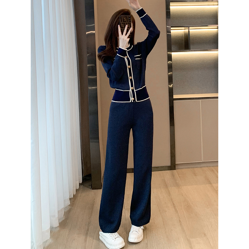 가을 겨울 스트라이프 니트 바지 2 조각 세트 여성 한 - Winter Clothing Sales 리뷰 및 가격