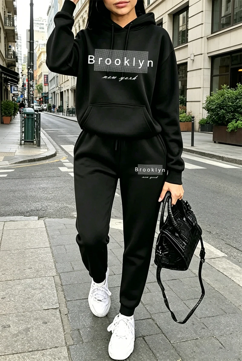 여성 트레이닝복 프린팅 캐주얼 후드티 스웨트셔츠 야외  - Winter Clothing Women'S 리뷰 및 가격