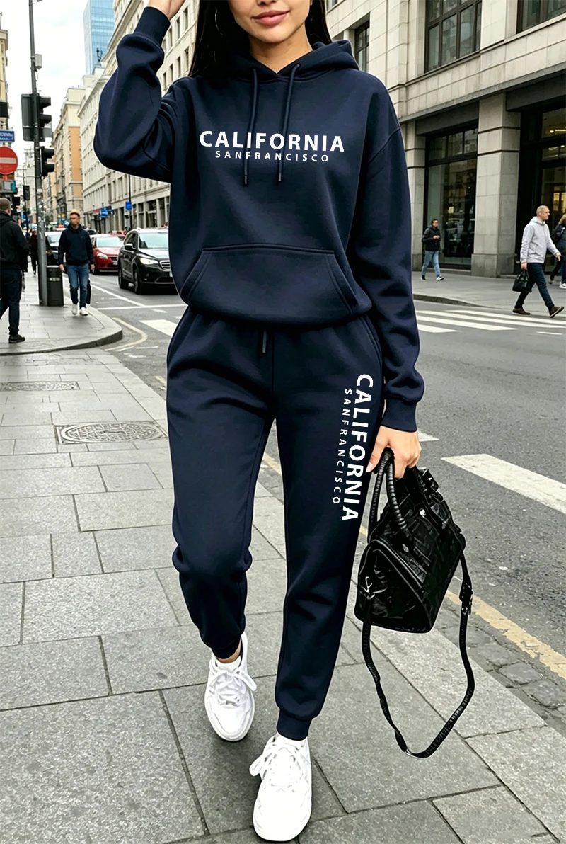 고품질 여성 트레이닝복 프린팅 캐주얼 후드티 스웨트셔츠 - Winter Clothing Women'S 리뷰 및 가격
