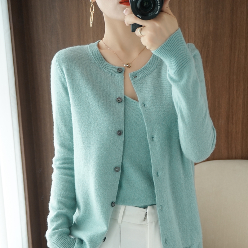 2023 봄 신상품 순수 울 가디건 코트 니트 레깅스  - Wool Blend Coat 리뷰 및 가격