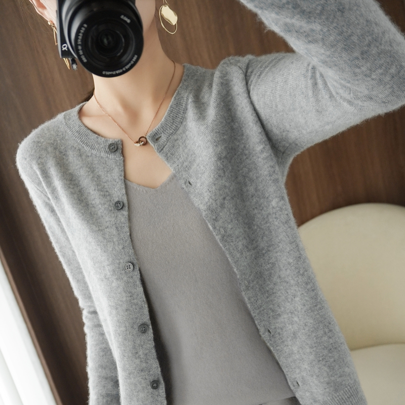2023 봄 신상품 순수 울 가디건 코트 니트 레깅스  - Wool Blend Coat 리뷰 및 가격